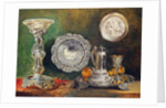 A Still Life of Silver, c.1833 by George Lance