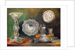 A Still Life of Silver, c.1833 by George Lance