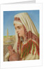 An Arab Woman with a head shawl carrying a water jug by William Gale