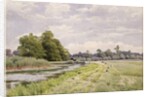 On the River Ouse, Hemingford Grey, 1904 by William Fraser Garden