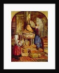 Decorating the Old Font, 1871 by James Lobley