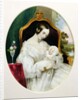 Queen Victoria with the Princess Royal as a baby by English School