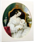 Queen Victoria with the Princess Royal as a baby by English School