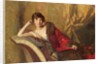 Countess Michael Karolyi reclining on a divan, 1918 by John Quincy Adams