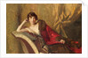 Countess Michael Karolyi reclining on a divan, 1918 by John Quincy Adams