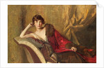 Countess Michael Karolyi reclining on a divan, 1918 by John Quincy Adams
