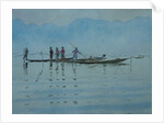 923 Fishing at Inle Lake by Clive Wilson