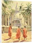 761 Boy monks visit Mihintale by Clive Wilson