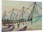 608 Fishing nets, Fort Cochin by Clive Wilson