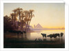 Along the Nile at Gyzeh, c.1850s by Charles Theodore Frere