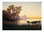 Along the Nile at Gyzeh, c.1850s by Charles Theodore Frere