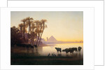 Along the Nile at Gyzeh, c.1850s by Charles Theodore Frere