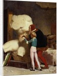 Michelangelo Showing a Student the Belvedere Torso, 1849 by Jean Leon Gerome