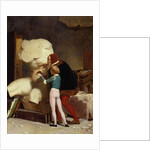 Michelangelo Showing a Student the Belvedere Torso, 1849 by Jean Leon Gerome