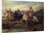 Arab Warriors on Horseback by Adolf Schreyer