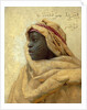 Portrait of a Nubian by Peder Monsted