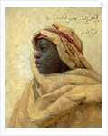 Portrait of a Nubian by Peder Monsted