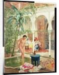 Women of the Harem at the Poolside by Marc-Alfred Chataud