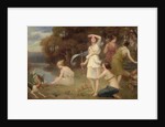 Diana and her Hunting Maidens by Fernand Le Quesne