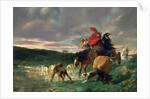 Merovingians attacking a Wild Dog by Evariste Vital Luminais