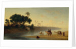 The River Nile in Cairo by Charles Theodore (1814-88) Frere