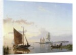 Sailing Vessels in an Estuary, 1853 by Hermanus Koekkoek