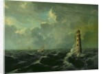 Seascape with Lighthouse by Charles Codman