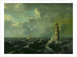 Seascape with Lighthouse by Charles Codman