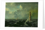 Seascape with Lighthouse by Charles Codman