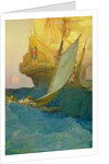 An Attack on a Galleon, 1905 by Howard Pyle