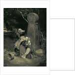 Breton Peasants at a Wayside Cross by Howard Pyle