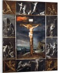 The Crucified Christ Enframed with Scenes of Martyrdom of the Apostles by Frans II the Younger Francken