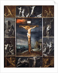 The Crucified Christ Enframed with Scenes of Martyrdom of the Apostles by Frans II the Younger Francken