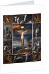The Crucified Christ Enframed with Scenes of Martyrdom of the Apostles by Frans II the Younger Francken