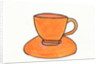 Orange Tea Cup, 2017 by Daisy de Villeneuve
