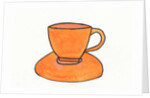 Orange Tea Cup, 2017 by Daisy de Villeneuve