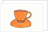 Orange Tea Cup, 2017 by Daisy de Villeneuve