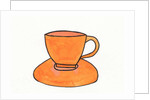 Orange Tea Cup, 2017 by Daisy de Villeneuve