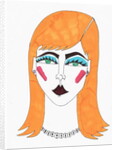 Blonde GirlBlue hair by Daisy de Villeneuve