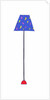 Standing Lamp Blue Shade by Daisy de Villeneuve