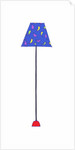 Standing Lamp Blue Shade by Daisy de Villeneuve