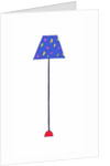 Standing Lamp Blue Shade by Daisy de Villeneuve