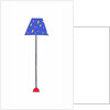 Standing Lamp Blue Shade by Daisy de Villeneuve