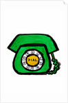 Green Telephone by Daisy de Villeneuve