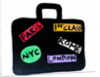Paris, NYC, London, Rome Suitcase by Daisy de Villeneuve