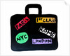 Paris, NYC, London, Rome Suitcase by Daisy de Villeneuve