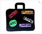Paris, NYC, London, Rome Suitcase by Daisy de Villeneuve