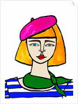 Girl with Beret by Daisy de Villeneuve