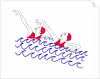 Synchronised Swimmers by Daisy de Villeneuve