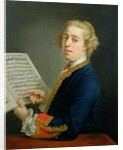 Portrait of Francesco Geminiani, Italian violinist by Andrea Soldi